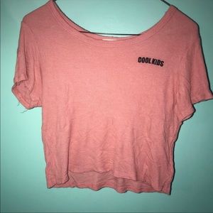 Pink Cropped Top